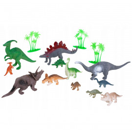Sada figúrok Dinosauri s doplnkami v boxe 54ks