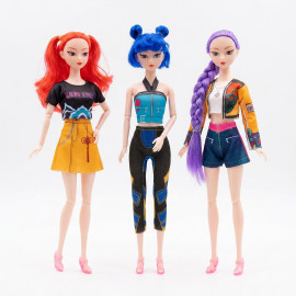 Sada figúrok Demon Hunters K-pop s doplnkami 3ks 30cm