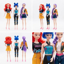 Sada figúrok Demon Hunters K-pop s doplnkami 3ks 30cm