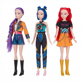 Súprava figúrok Demon Hunters K-pop Spievajúce 3ks 30 cm