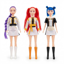 Súprava figúrok Demon Hunters K-pop Spievajúce Glamour 3ks 30 cm