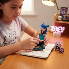 Spievajúca figúrka Demon Hunters K-pop Zoey 30cm