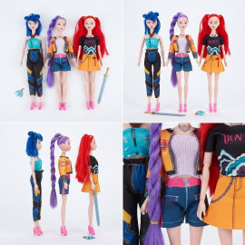 Kolekcia figúrok Demon Hunters K-pop Music 30cm 3ks