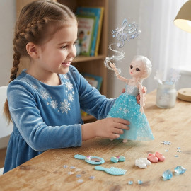 Spievajúci figúrka Elsa Frozen s doplnkami 30cm