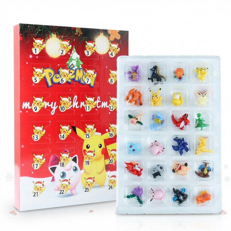 Adventný kalendár Pokémon s figúrkami Christmas collection