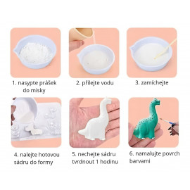 Kreatívna sada DIY Vesmírne dobrodružstvo sadrové odliatky