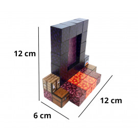 Magnetická stavebnica Minecraft Portál 32ks