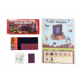 Magnetická stavebnica Minecraft Portál 32ks