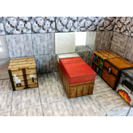 Magnetická stavebnica Minecraft Craftovacia miestnosť 83ks