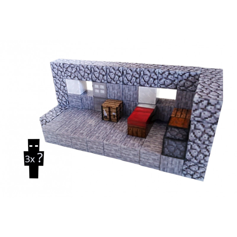 Magnetická stavebnica Minecraft Craftovacia miestnosť 83ks