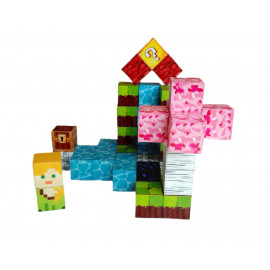 Magnetická stavebnica Minecraft Magic cube 48ks