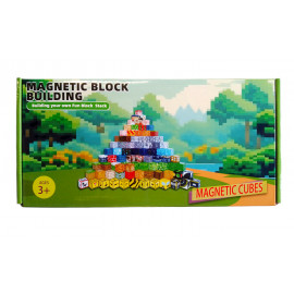 Magnetická stavebnica Minecraft Stromy a vodopád s postavičkou 101ks