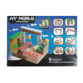 Magnetická stavebnica Minecraft TNT world 100ks