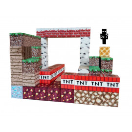 Magnetická stavebnica Minecraft TNT world 100ks