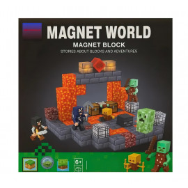 Magnetická stavebnica Minecraft Danger svietiaca 101ks