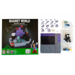 Magnetická stavebnica Minecraft Dragon world svietiaca 100ks