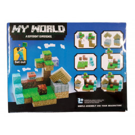 Magnetická stavebnica Minecraft Diamond world 50ks