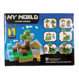 Magnetická stavebnica Minecraft Diamond world 50ks