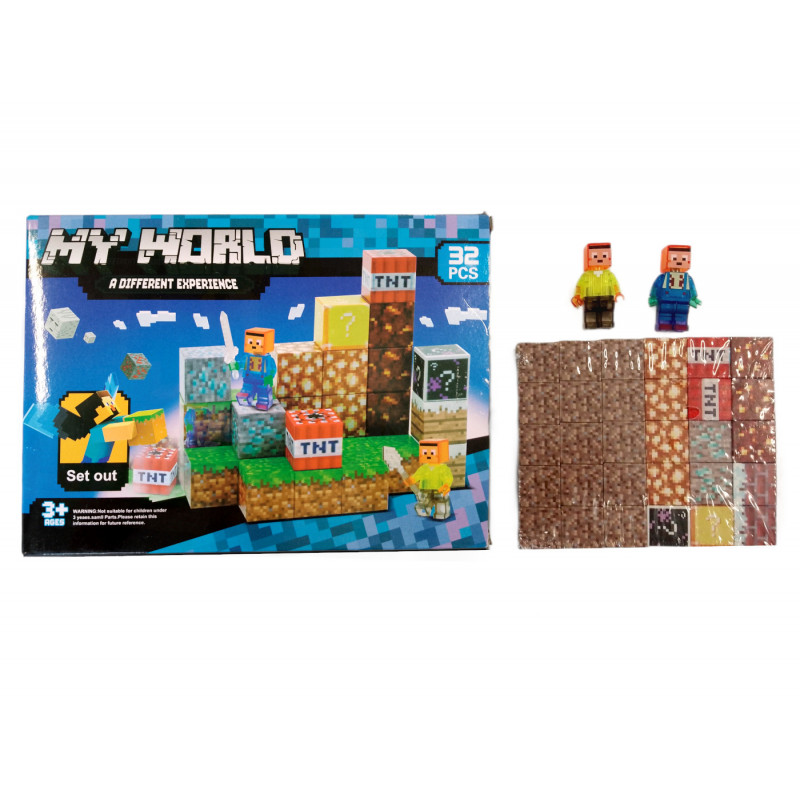 Magnetická stavebnica Minecraft TNT Creative world 32ks Magnetická stavebnica Minecraft TNT Creative world 32ks