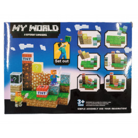 Magnetická stavebnica Minecraft TNT Creative world 32ks