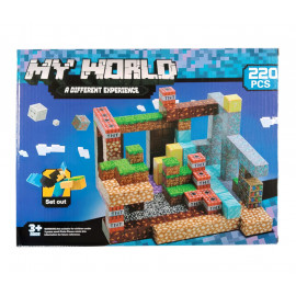 Veľká magnetická stavebnica Minecraft Iron Diamond Gold TNT 220ks
