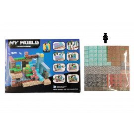 Veľká magnetická stavebnica Minecraft Iron Diamond Gold TNT 220ks