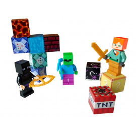 Magnetická stavebnica Minecraft s figúrkami 36ks