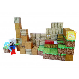 Magnetická stavebnica Minecraft Domček s postavičkou 101ks