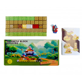 Magnetická stavebnica Minecraft Domček s postavičkou 101ks