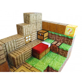 Magnetická stavebnica Minecraft Domček s postavičkou 101ks