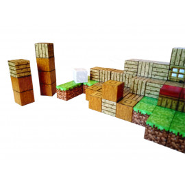 Magnetická stavebnica Minecraft Domček s postavičkou 101ks