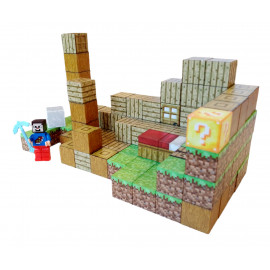 Magnetická stavebnica Minecraft Domček s postavičkou 101ks