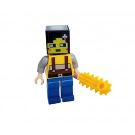 Magnetická stavebnica Minecraft Úkryt s posteľou, pecou a truhlou 51ks