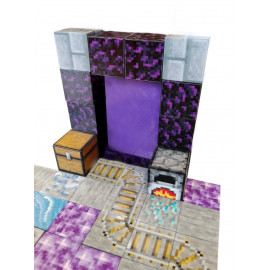 Magnetická stavebnica Minecraft Portál a TNT s postavičkou 51ks