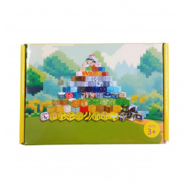 Magnetická stavebnica Minecraft Portál a TNT s postavičkou 51ks