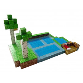 Minecraft Jungle Creek XXL Magnetická stavebnica 300ks