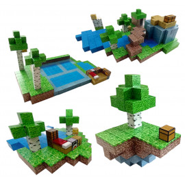 Minecraft Jungle Creek XXL Magnetická stavebnica 300ks