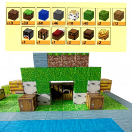 Minecraft Jungle Creek XXL Magnetická stavebnica 300ks