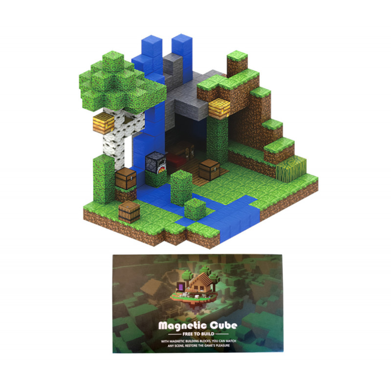 Minecraft Jungle Creek XXL Magnetická stavebnica 300ks