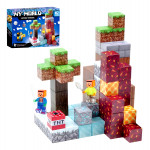 Magnetická stavebnica Minecraft Diamond Lava TNT 87ks