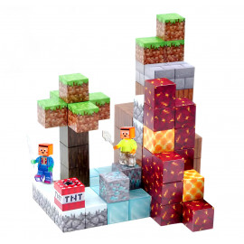 Magnetická stavebnica Minecraft Diamond Lava TNT 87ks