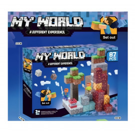 Magnetická stavebnica Minecraft Diamond Lava TNT 87ks