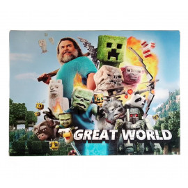 Magnetická stavebnica Minecraft 30ks - Darčeková sada 7v1