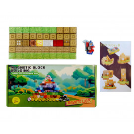 Magnetická stavebnica Minecraft Special Lucky block s postavičkou 101ks