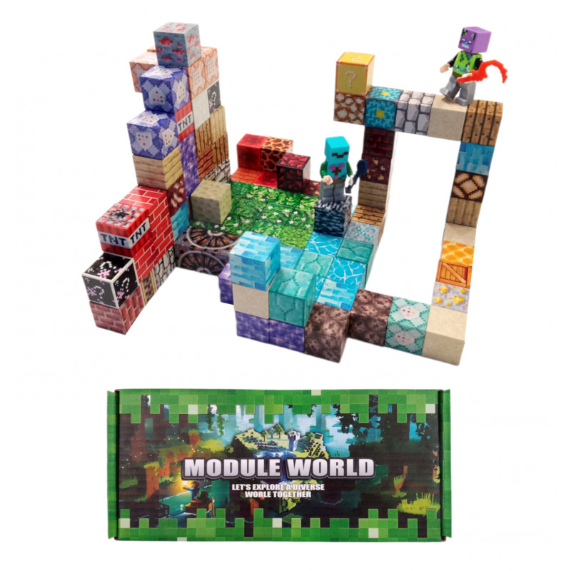 Magnetická stavebnica Minecraft Special blocks 102ks