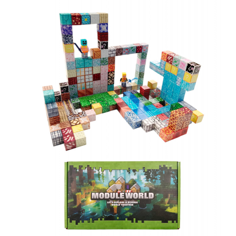 Magnetická stavebnica Minecraft Special blocks 202ks