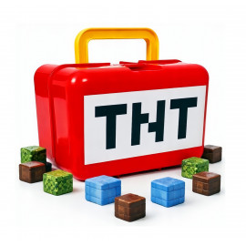 Magnetická stavebnica Minecraft TNT box 98ks