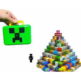 Magnetická stavebnica Minecraft Creeper box 98ks