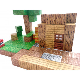 Magnetická stavebnica Minecraft Block World TNT building 198ks