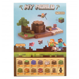 Magnetická stavebnica Minecraft Block World TNT building 198ks